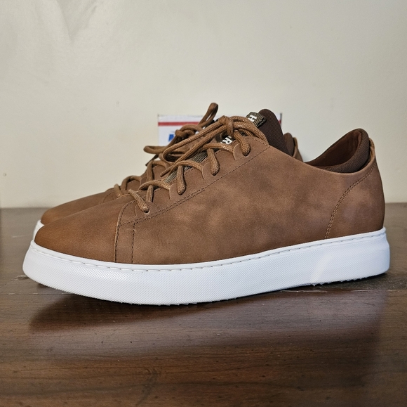 Samuel Hubbard Flight Casual Sneaker Tan Leather 3120 Men's 9 Wide Worn Once - Picture 1 of 13